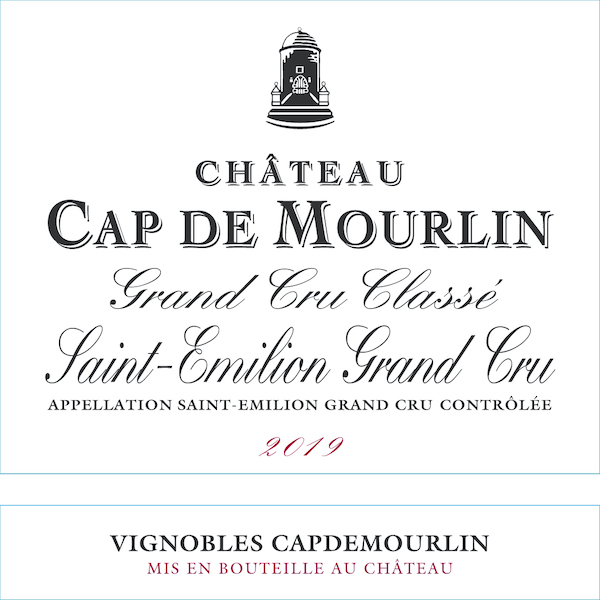 Chateau Cap de Mourlin 2019 label